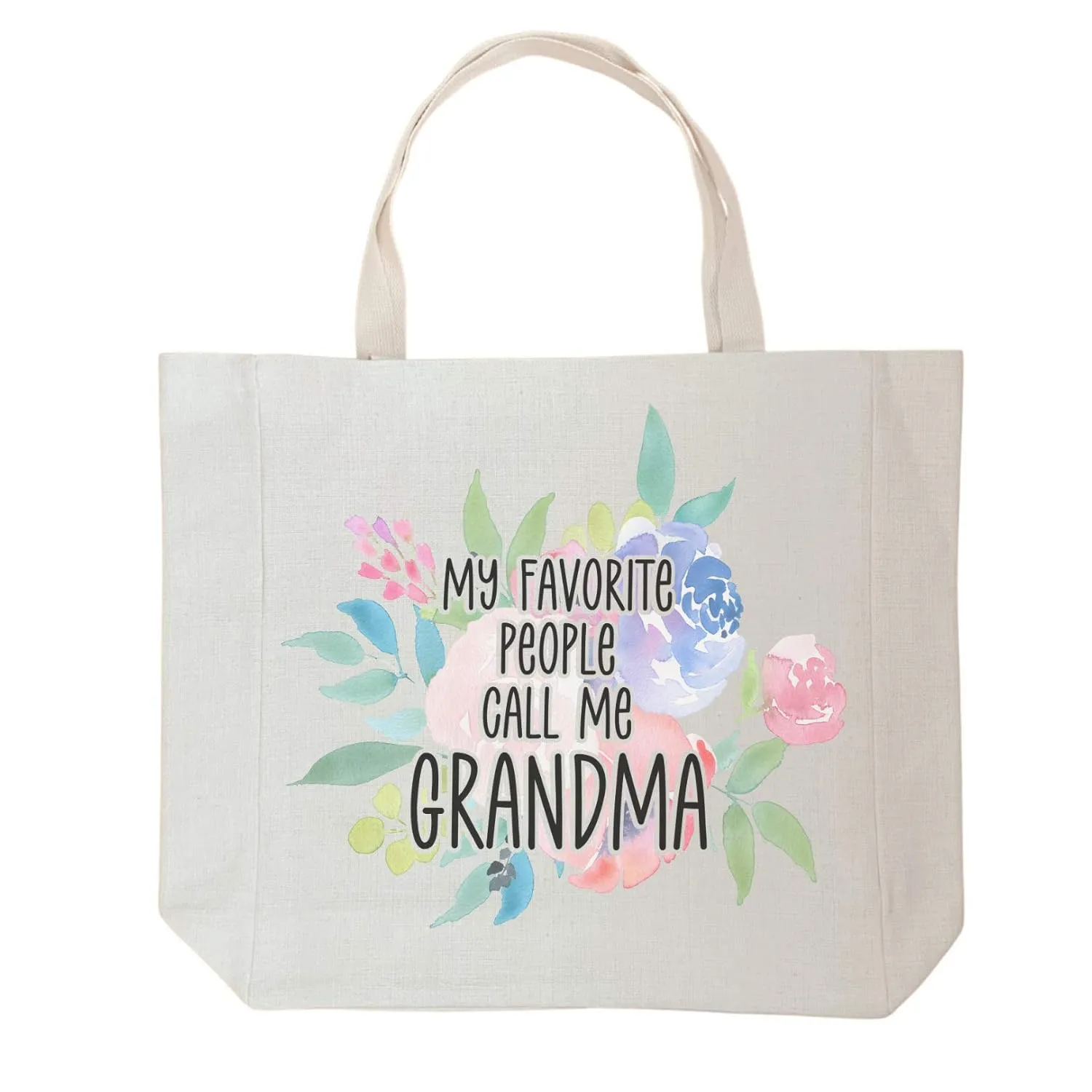 My Favorite People Call Me Grandma - Reusable Grocery Bags - Shopping Tote - Mothers Day Gifts Grandmother