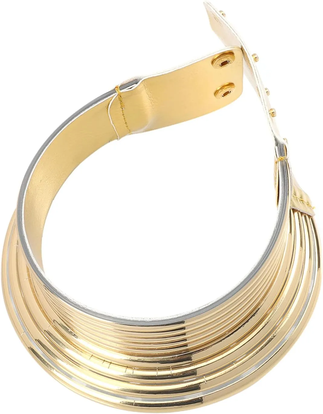 Necklace for Women - Multilayered Tribal PU Leather - Gothic Rock Statement Jewelry for Casual and Special Occasions