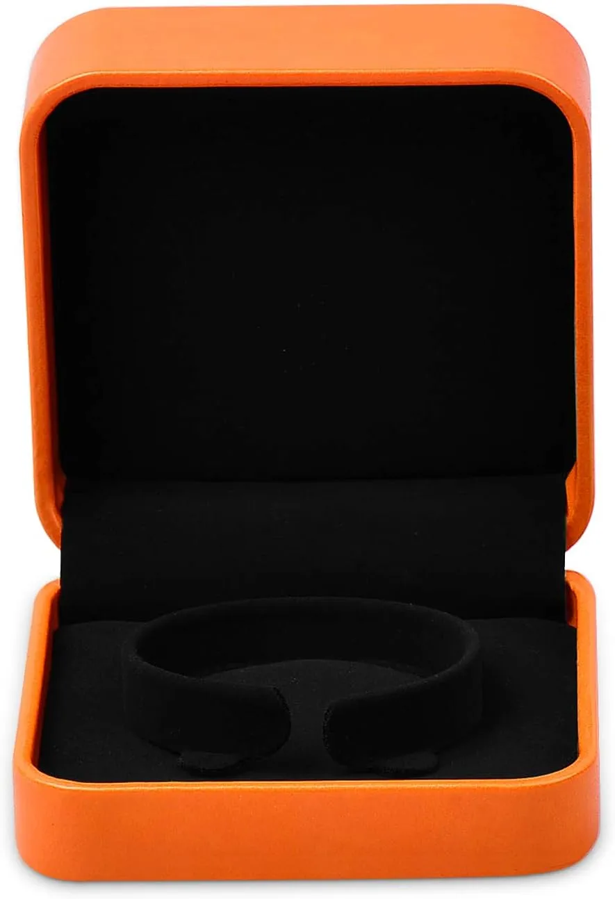Oirlv Luxury Leather Bracelet/Bangle Gift Box Square Jewelry Display Boxes Trinket Storage Case