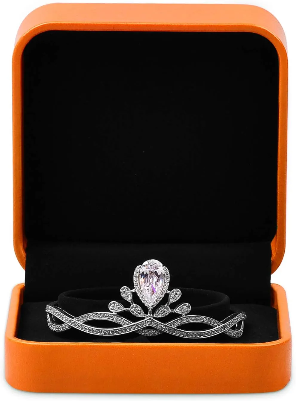 Oirlv Luxury Leather Bracelet/Bangle Gift Box Square Jewelry Display Boxes Trinket Storage Case