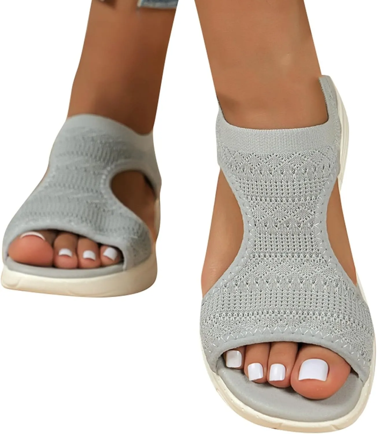 Orthopedic Sandals for Women Comfort Walking Tennis Shoes Fasciitis Sport Athletic Sneakers Soft Mat Diabetic Sandals
