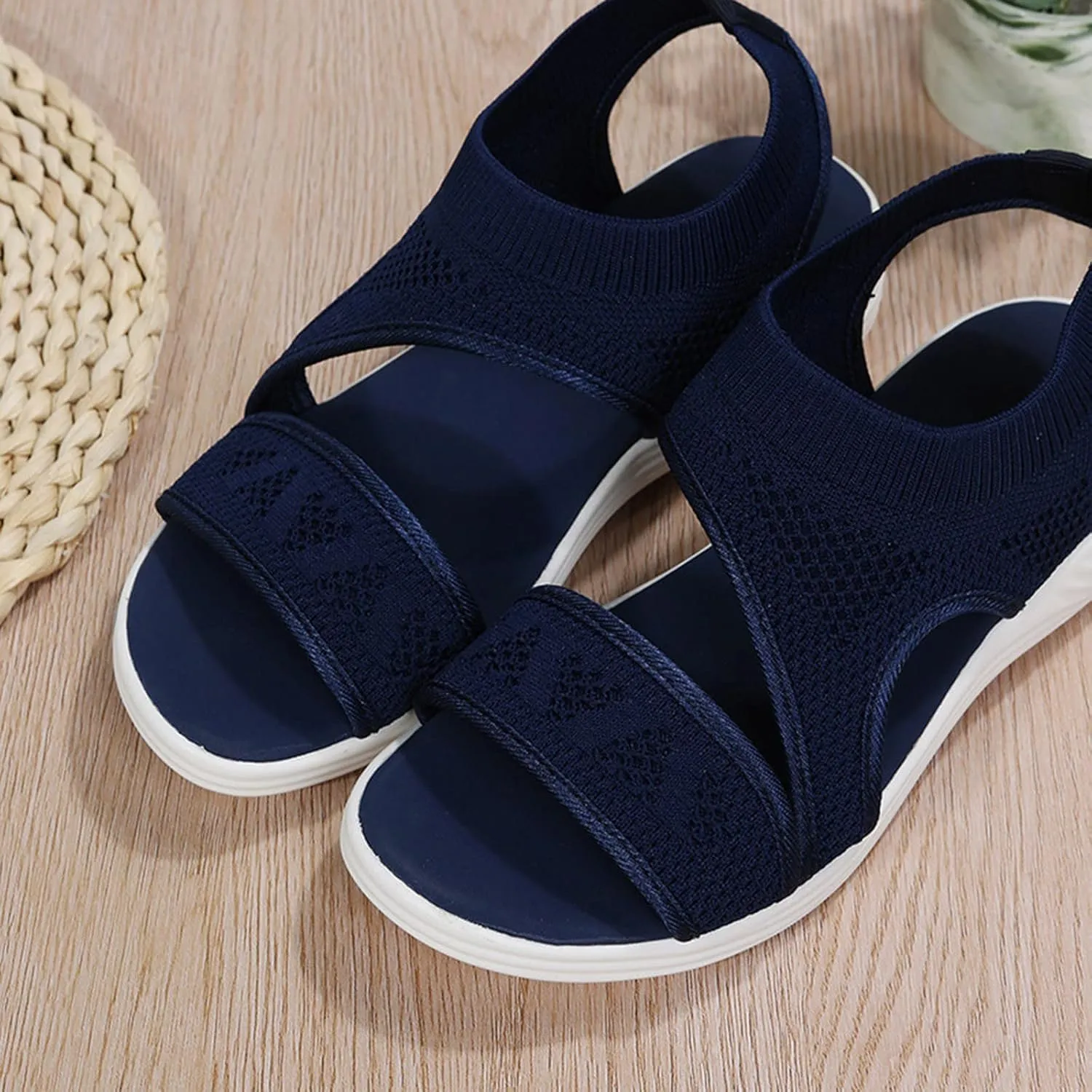 Orthopedic Sport Sandals for Women Breathable Comfortable Plantar Fasciitis Sport Athletic Summer Diabetic Sandals
