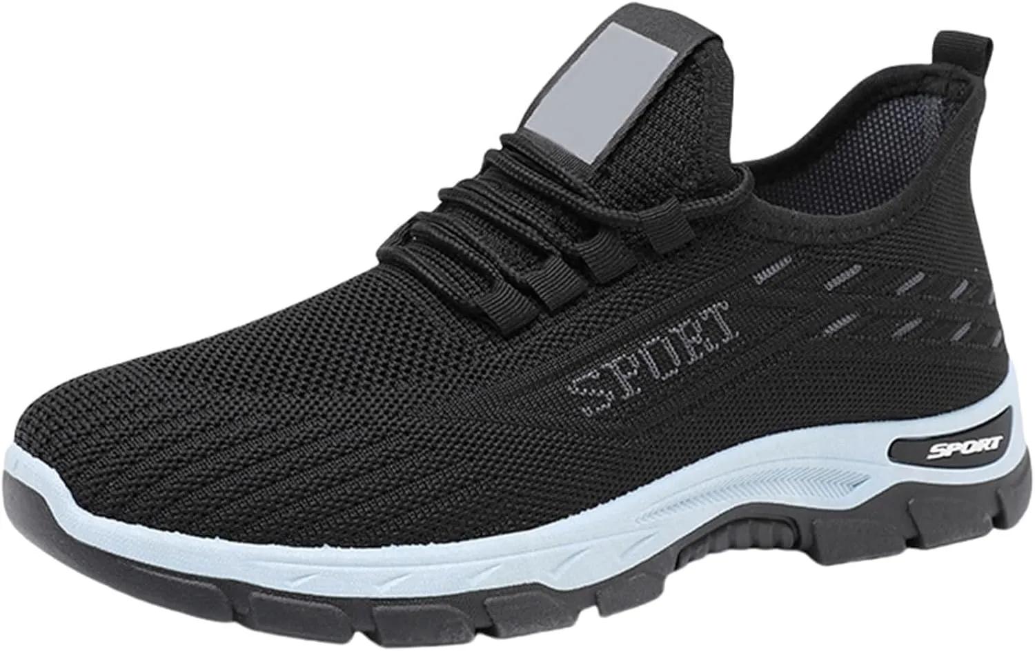 Orthowear Shoes for Women Men Lightweight Non Slip Tennis Athletic Shoes,Soft-Soled&Arch Support Gym Tennis Athletic Sneakers,Knitted Mesh Breathable Comfort Orthopedic Sneakers with Wide Toe Box
