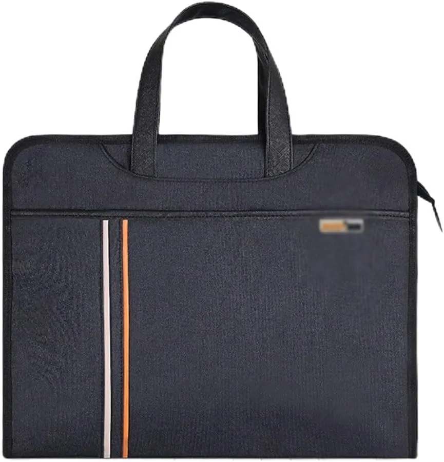 Portable document bag, canvas, conference document bag, office document bag, thickened business bag