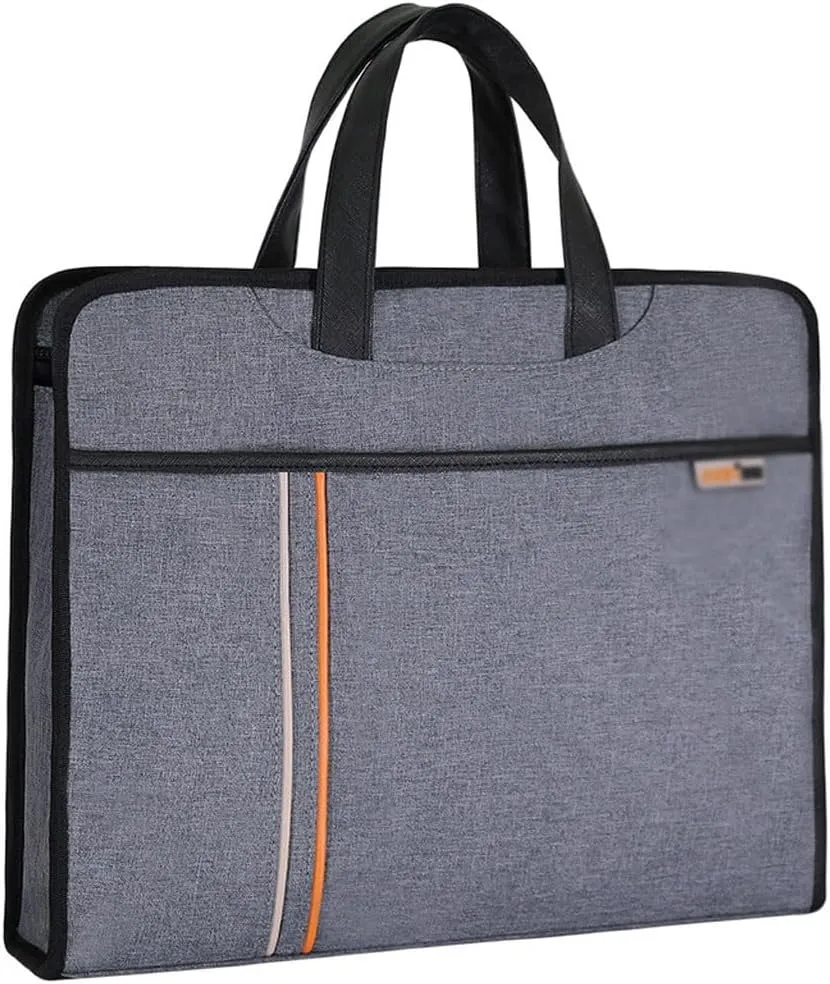 Portable document bag, canvas, conference document bag, office document bag, thickened business bag