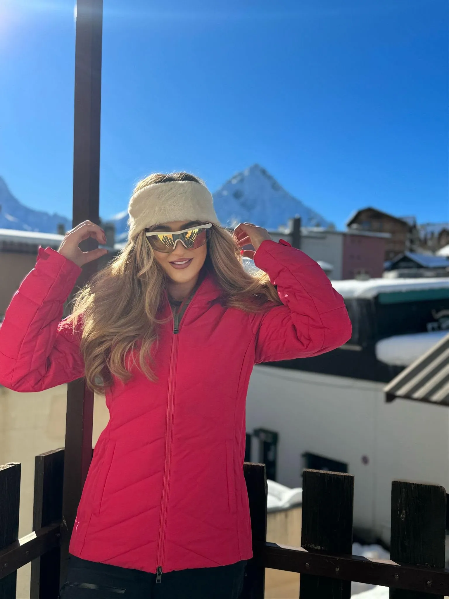 Pre Loved Head Sabrina Womens Ski Jacket- Pink -XXL (UK 18) (45)