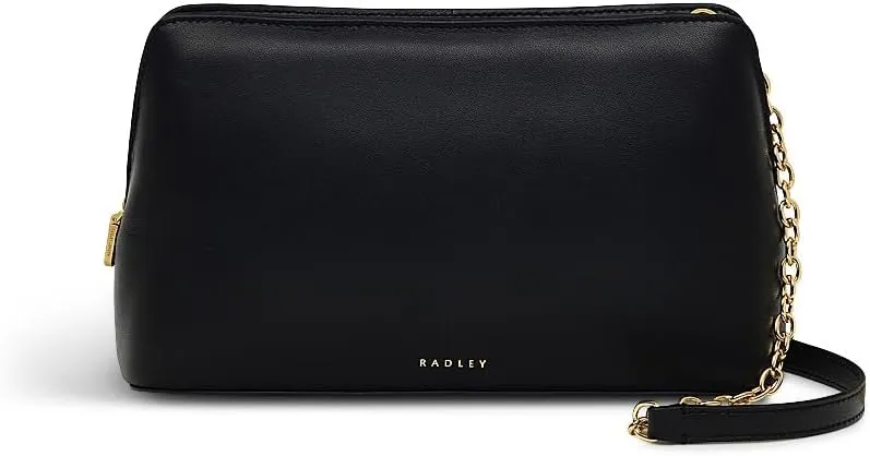 RADLEY London Elia Mews Women's Small Leather Ziptop Crossbody Bag, Black