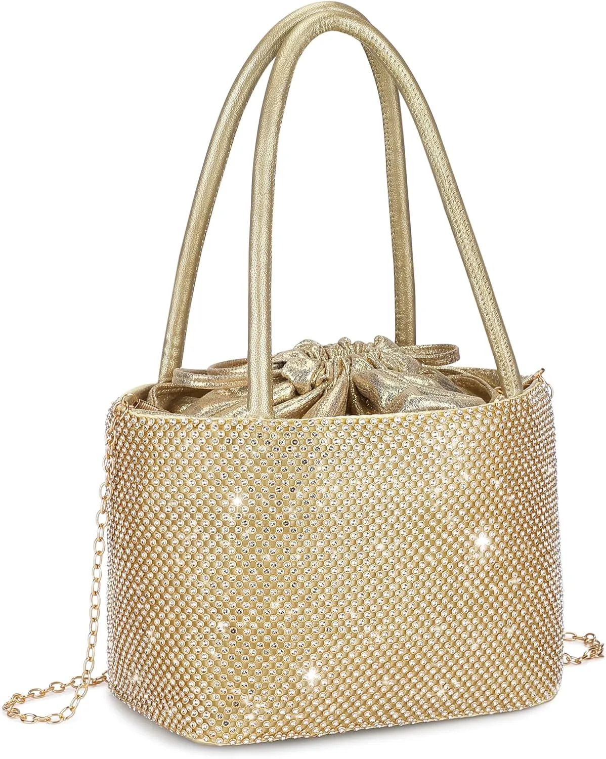 Rhinestone Clutch Purse for Women Top Handle Sparkly Diamond Evening Bag Glitter Mini Handbag for Evening Party