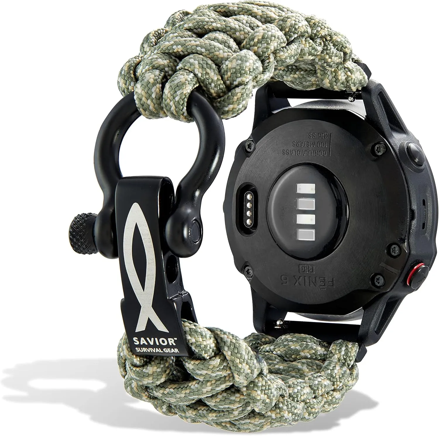 Savior Survival Gear Paracord 20mm/22mm Watch Band with Quick Release - Men & Women - Strap Compatible with Various Smart Watches, including Galaxy (some), S3 Classic, and Fenix 5