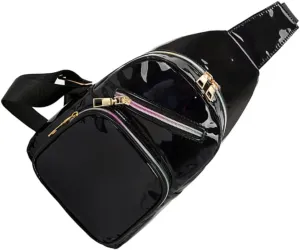 Shiny Waist Bags Fashion Crossbody Belt Bag Small Fanny Pack for Travel Hiking Sports Adjustable for Waistlines