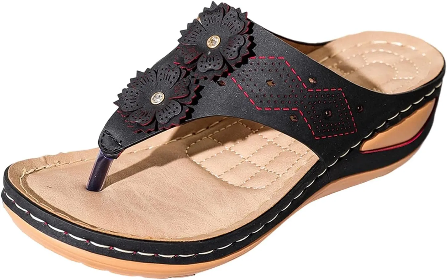 Shoes for Women Walking Sandals Women Flip Flops for Walking Women Orthopedic Walking Shoes Slip On Sandals