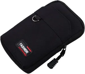 Single/Double Layer EDC Molle Bag Waist Bags, Outdoor Waist Fanny Pack Bag Phone Pouch Waist Bags(Single Black)