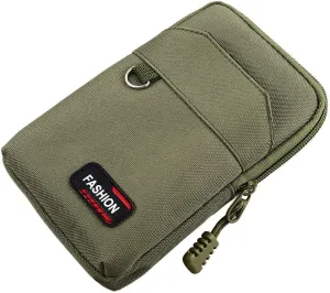 Single/Double Layer EDC Molle Bag Waist Bags, Outdoor Waist Fanny Pack Bag Phone Pouch Waist Bags(Single Green)