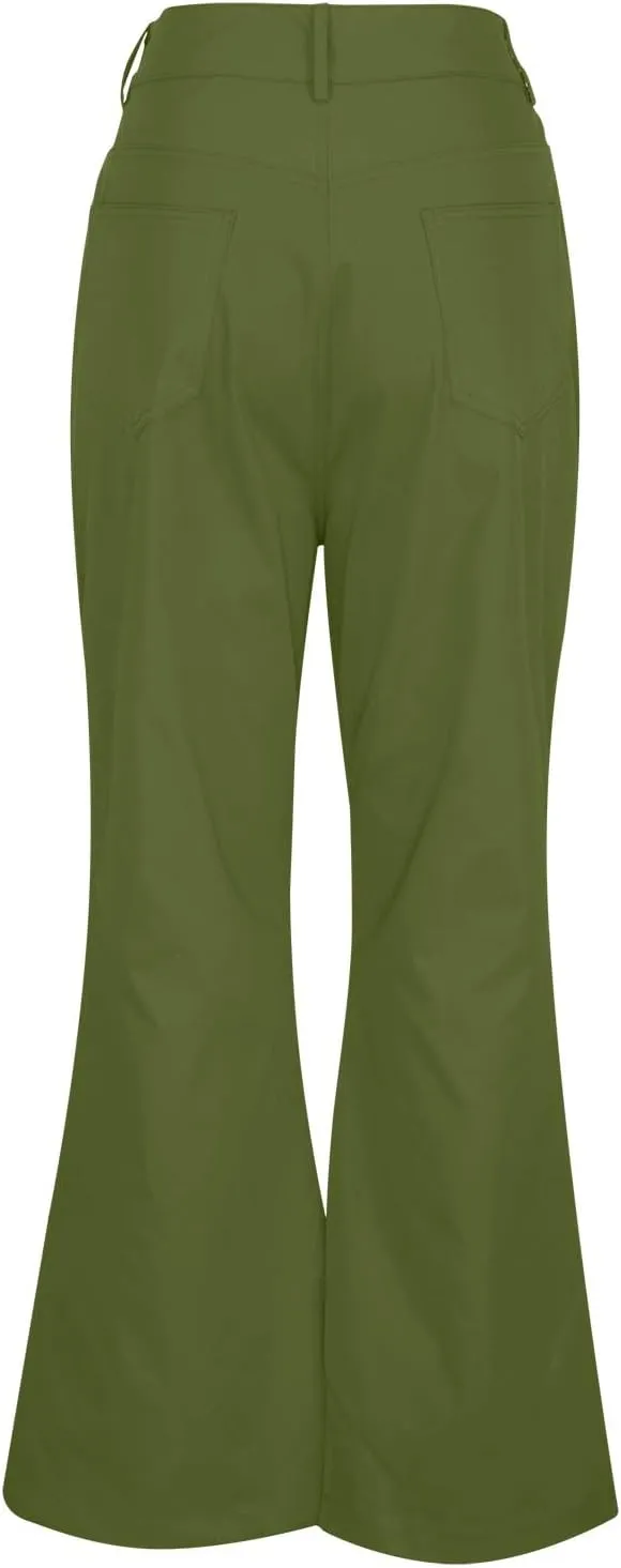 Slim Fit Skinny Bell Bottom Suit Pants for Men 60s 70s Retro Trousers Mens Comfortable Stretch Flared Pants for Disco Party