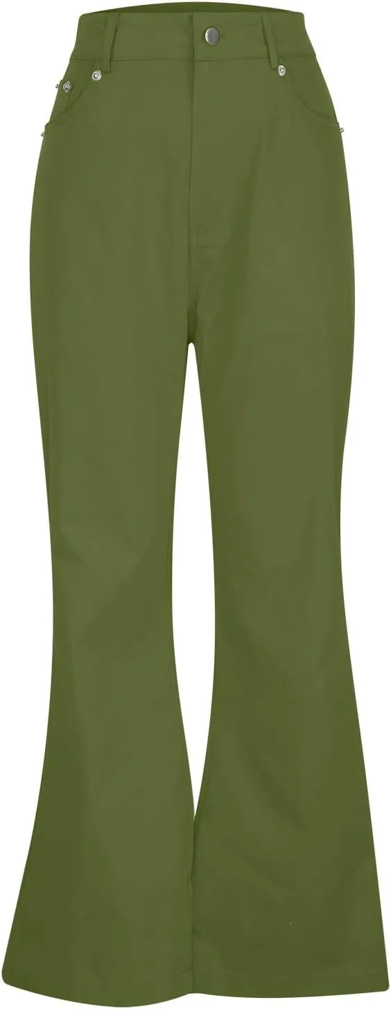 Slim Fit Skinny Bell Bottom Suit Pants for Men 60s 70s Retro Trousers Mens Comfortable Stretch Flared Pants for Disco Party