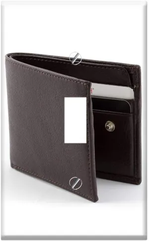 Switch Plate Single Toggle - Leather Waist Bags Purse Wallets Brown