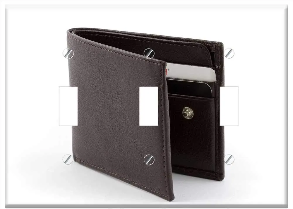 Switch Plate Triple Toggle - Leather Waist Bags Purse Wallets Brown