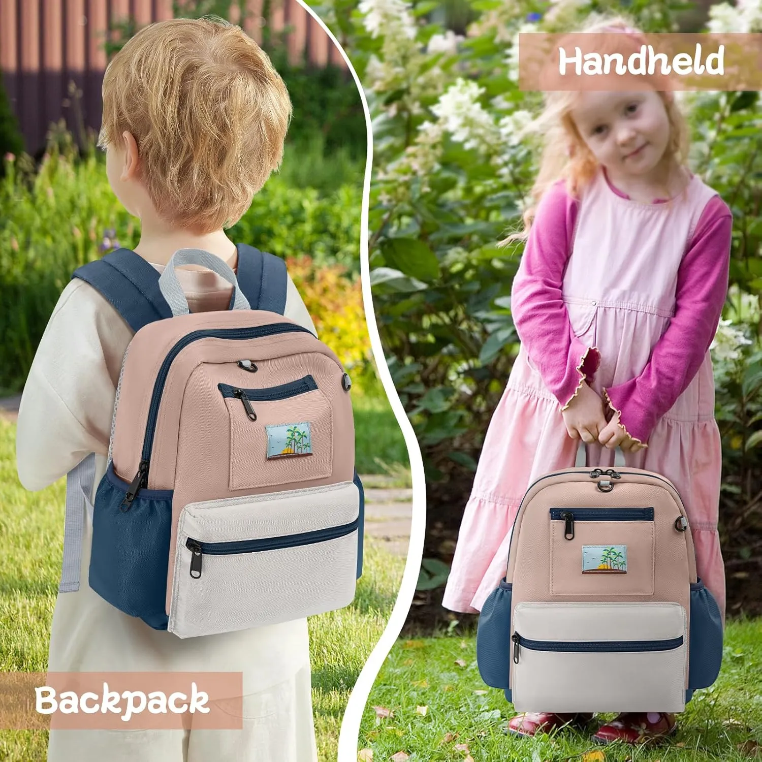 Toddler Backpack For Boys Girls 2-5, Preschool Kindergarten Backpack, Preschool Mini Backpacks For School & Travel, Coffee