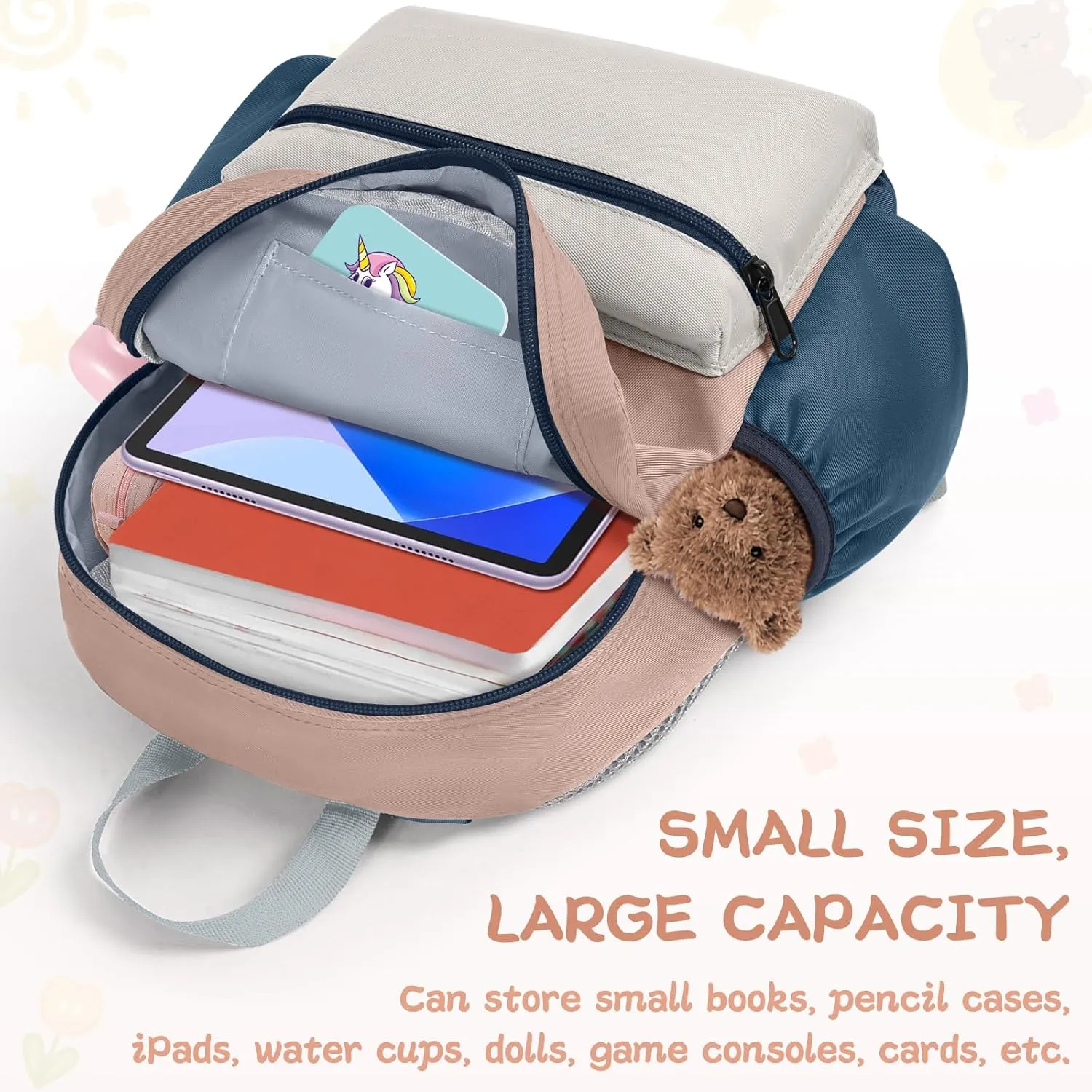 Toddler Backpack For Boys Girls 2-5, Preschool Kindergarten Backpack, Preschool Mini Backpacks For School & Travel, Coffee