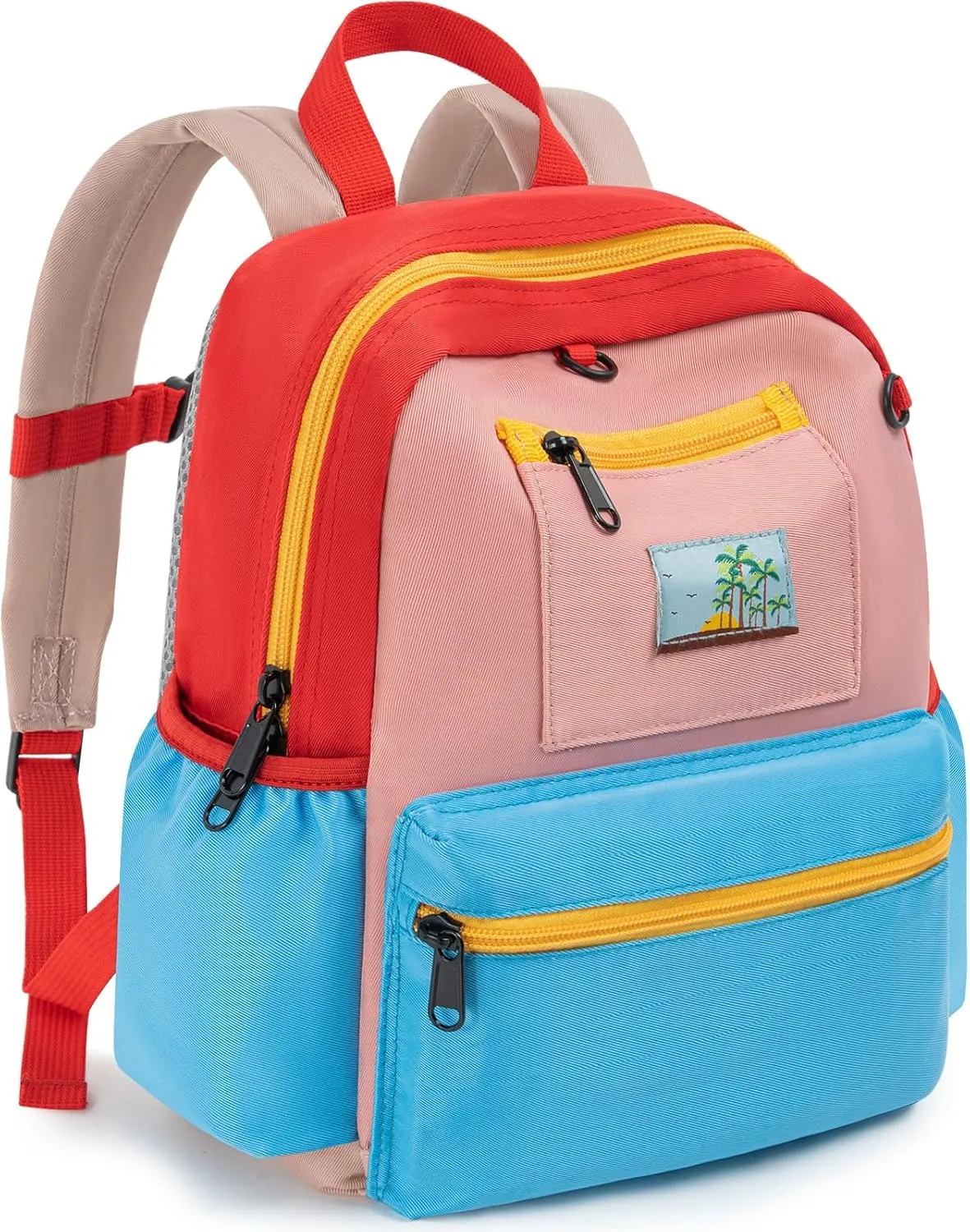 Toddler Backpack For Boys Girls 2-5, Preschool Kindergarten Backpack, Preschool Mini Backpacks For School & Travel, Pink Blue
