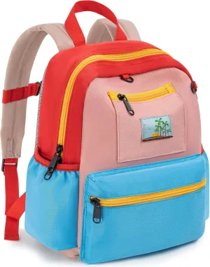 Toddler Backpack For Boys Girls 2-5, Preschool Kindergarten Backpack, Preschool Mini Backpacks For School & Travel, Pink Blue