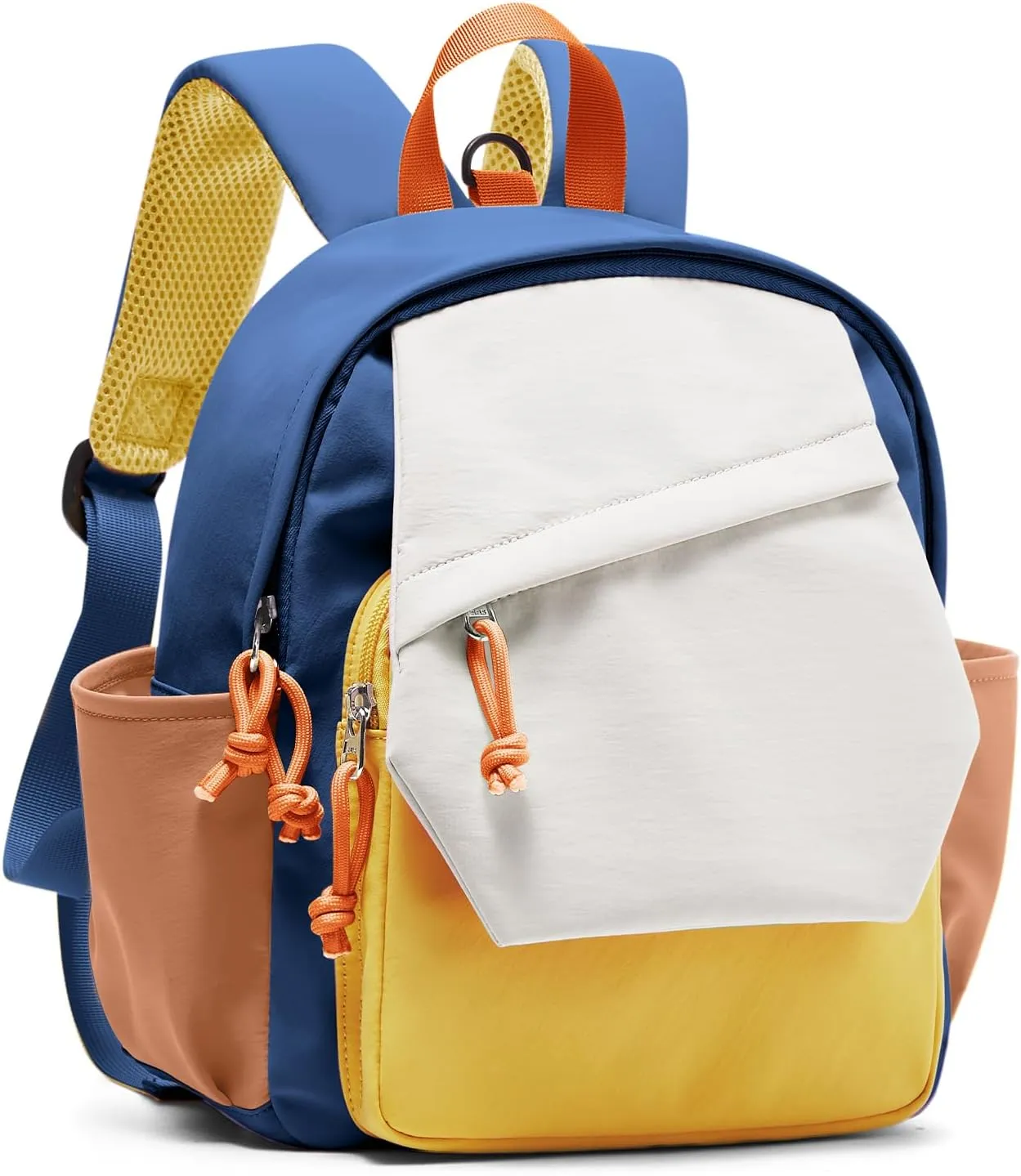 Toddler Backpack for Boys Girls, Small Kids Backpack for School, Preschool Kindergarten Backpack, Toddler Mini Bookbag Travel Daypack Yellow Blue