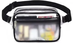 Transparent Waterproof Waist Bag with Adjustable Strap, Unisex Adjustable Strap PVC Waist Bag Mobile Phone Bag Coin Purse