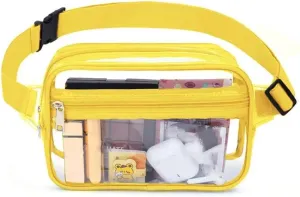 Transparent Waterproof Waist Bag with Adjustable Strap, Unisex Adjustable Strap PVC Waist Bag Mobile Phone Bag Coin Purse