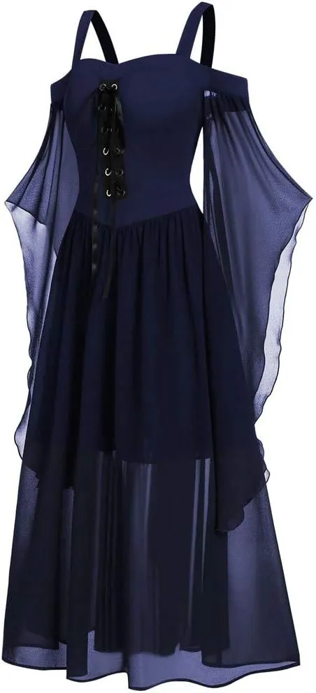 TWGONE Renaissance Faire Costume Women Off The Shoulder Halloween Dress Cosplay Costumes Plus Size Gothic Clothes