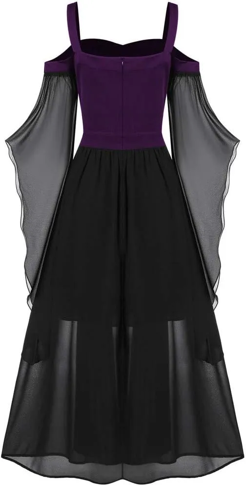 TWGONE Renaissance Faire Costume Women Off The Shoulder Halloween Dress Cosplay Costumes Plus Size Gothic Clothes