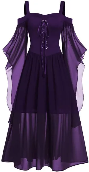 TWGONE Renaissance Faire Costume Women Off The Shoulder Halloween Dress Cosplay Costumes Plus Size Gothic Clothes