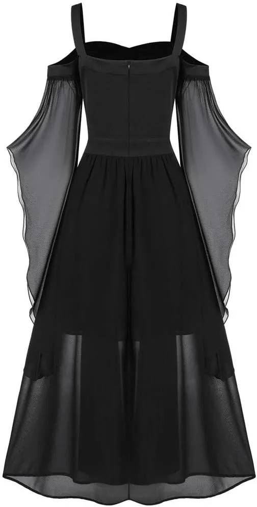 TWGONE Renaissance Faire Costume Women Off The Shoulder Halloween Dress Cosplay Costumes Plus Size Gothic Clothes