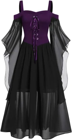TWGONE Renaissance Faire Costume Women Off The Shoulder Halloween Dress Cosplay Costumes Plus Size Gothic Clothes