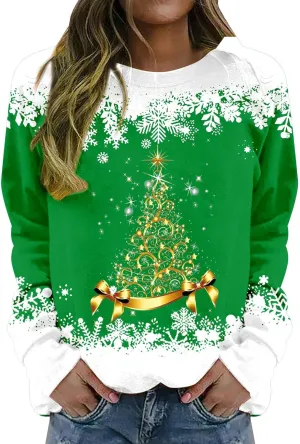 Ugly Sweatshirts For Women Ugly Merry Christmas Sweaters Funny Santa Vintaga Xmas Sweatshirt Plus Size