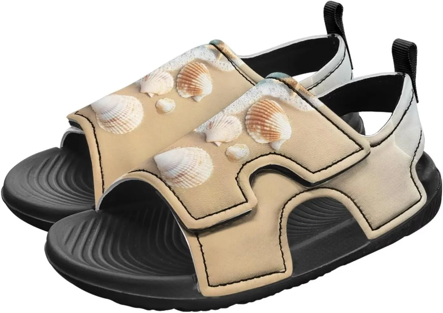 Unisex Sandals for Boys Girls Hook and Loop Sport Outdoor Hiking Athleic Sandals Open Toe Water Shoes Lightweight
