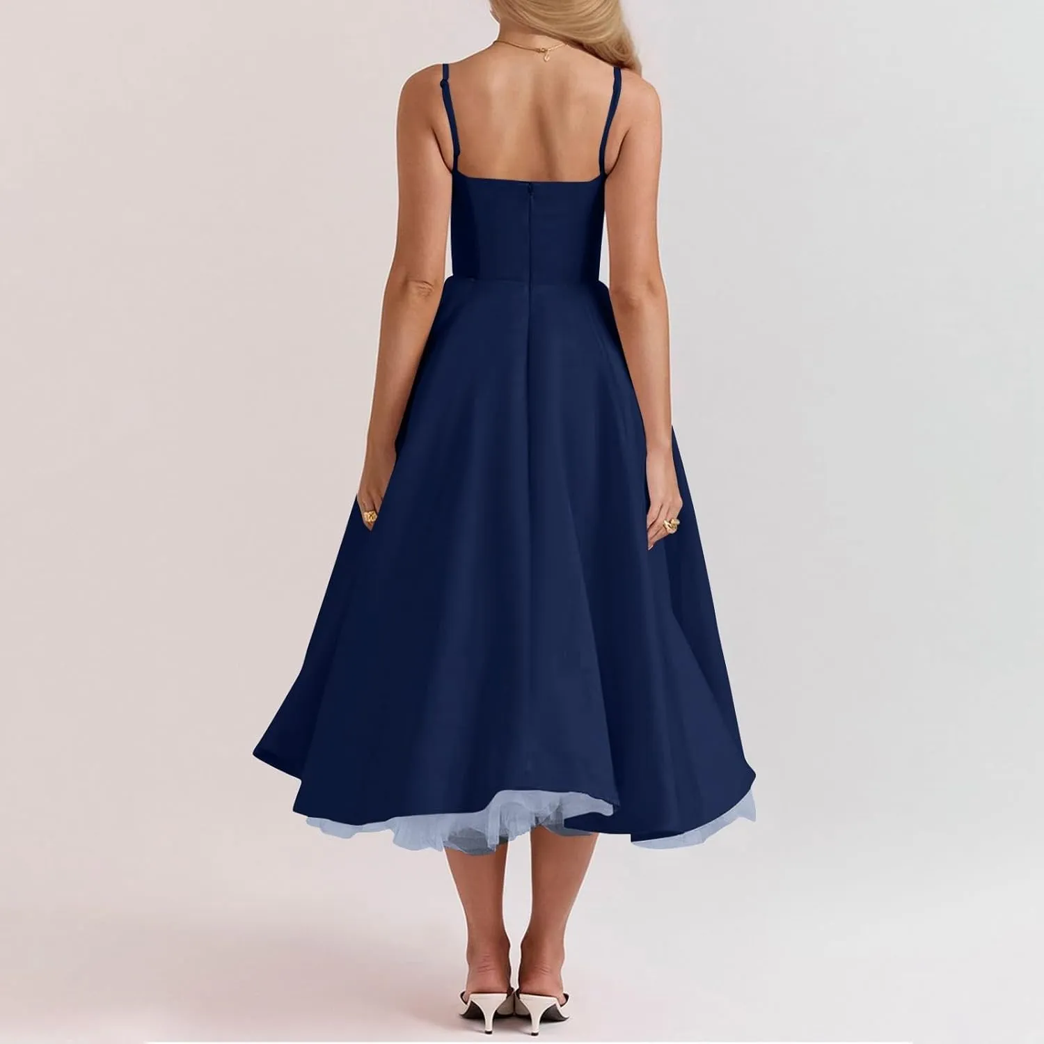 Wedding Guest Dresses for Women Spaghetti Straps Corset Homecoming Floral Cocktail Dress Lace Maxi Prom Dresses