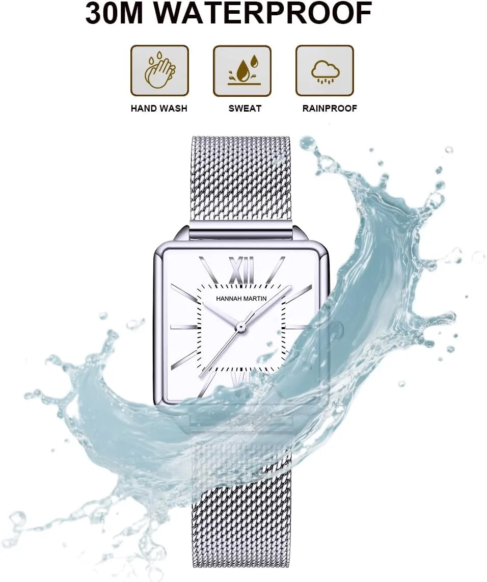 Women Watches Square Face Fashion Vintage Bracelet Party Wrist Watch for Ladies