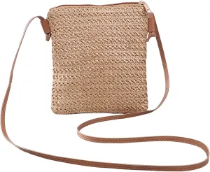 Women's Canvas Tote Bags with Zipper Beach Tote Shoulder Bags for Summer Vacation Retro Clutch Underarm Purse(C)