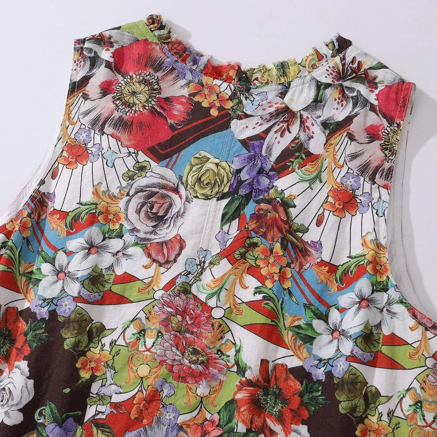 Womens Dress Floral Tropical Print Summer Casual Sunndresses Beach Vacation Party Wear