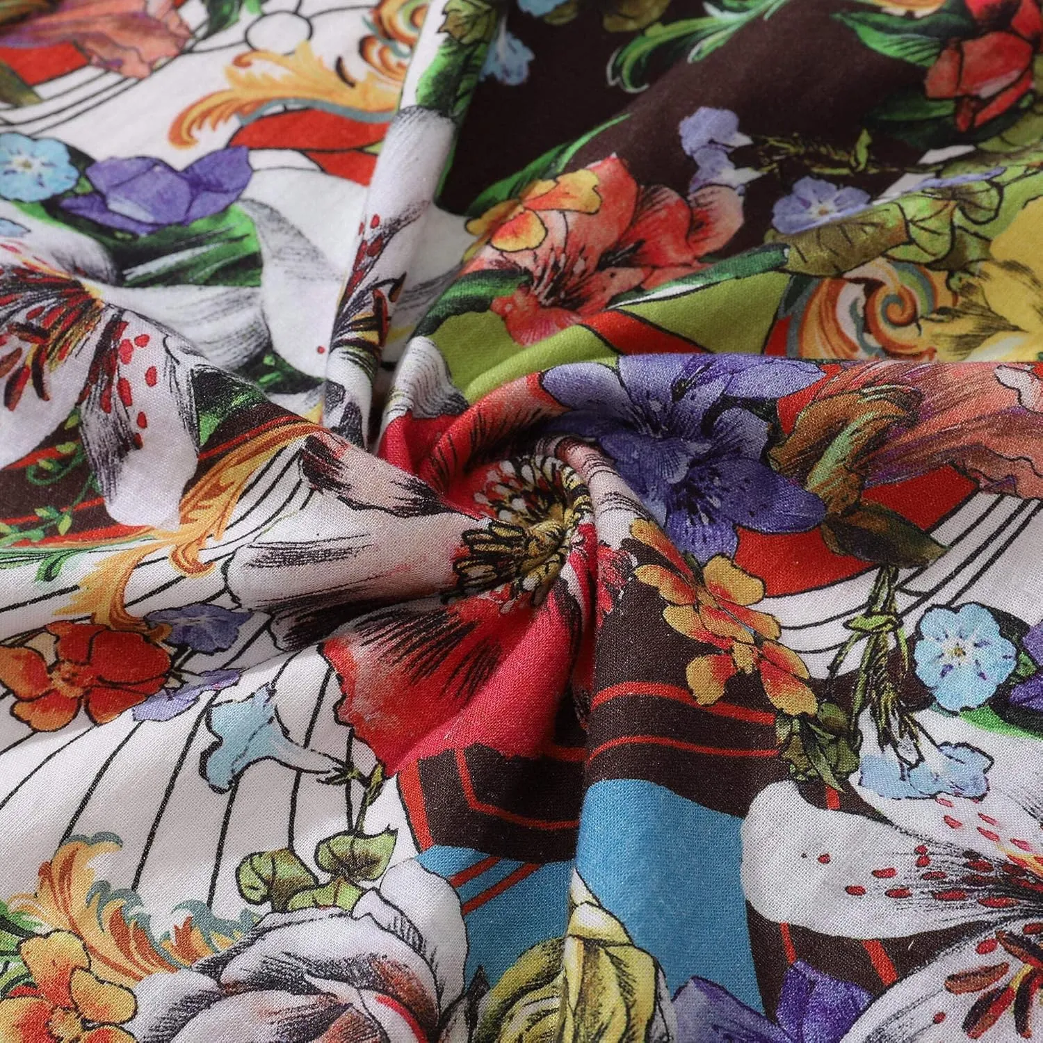 Womens Dress Floral Tropical Print Summer Casual Sunndresses Beach Vacation Party Wear
