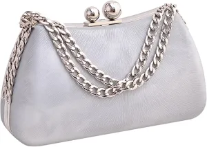 Women's Evening Bag PU Leather Clutch Purse Shoulder Crossbody Bags for Wedding Party Bridal Prom
