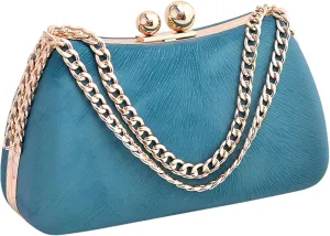 Women's Evening Bag PU Leather Clutch Purse Shoulder Crossbody Bags for Wedding Party Bridal Prom