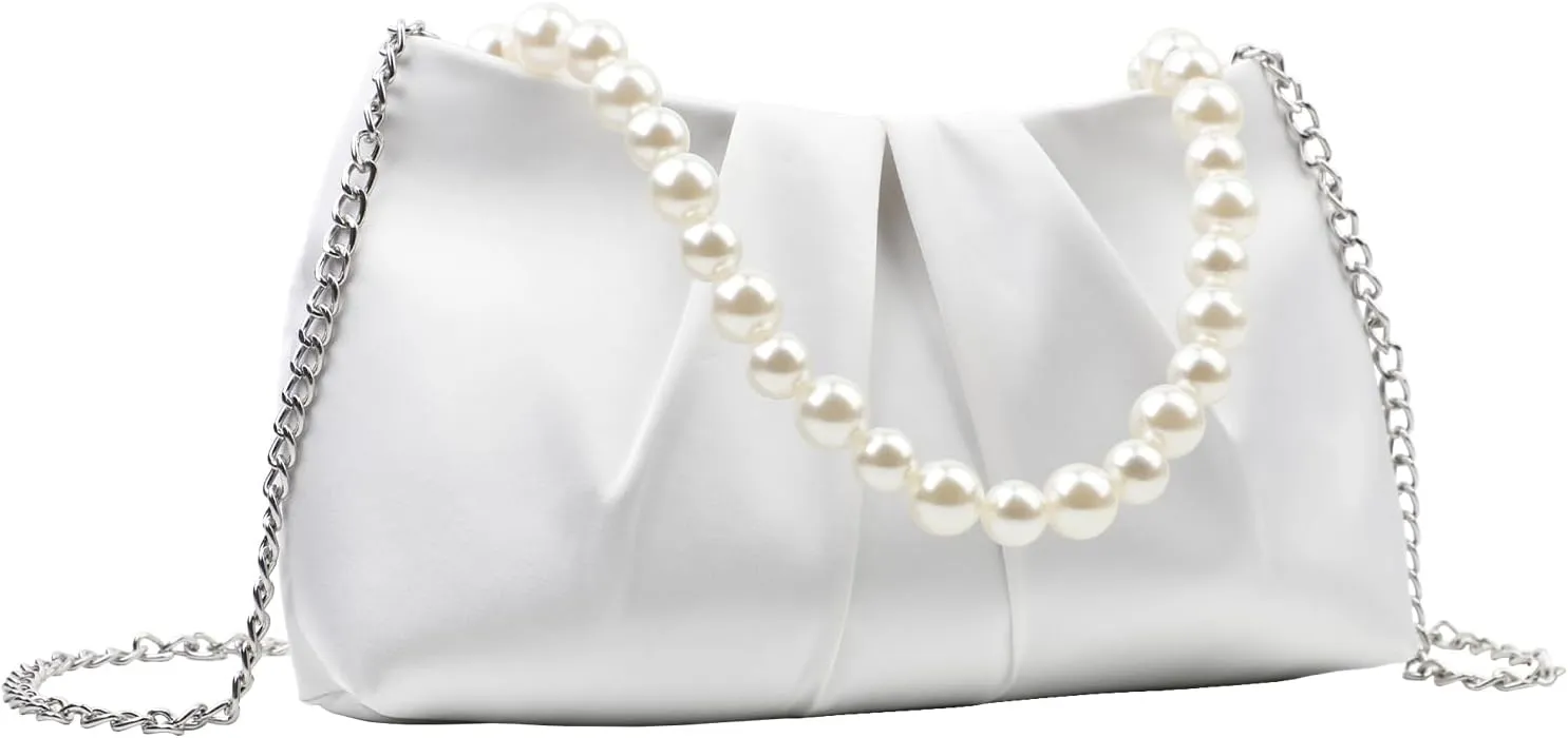 Womens Evening Clutch Pearl, Bride Evening Clutch Purses for Women, Formal Clutch Purses for Women Evening Prom