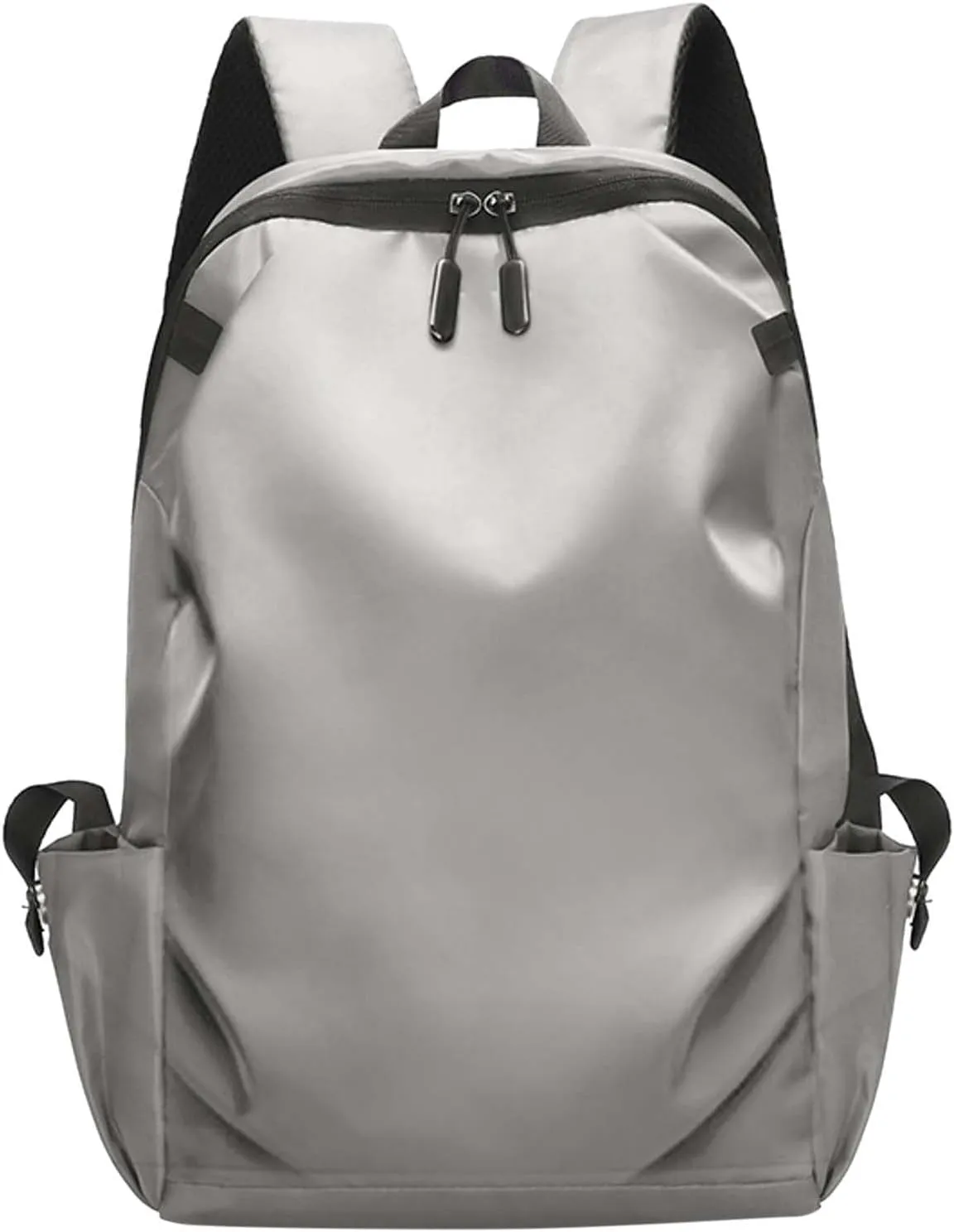 Women's Fashion Cloth Outdoor Travel Bag Lightweight Student School Bags Mini Vegan Leather Backpack for Woman(Grey)