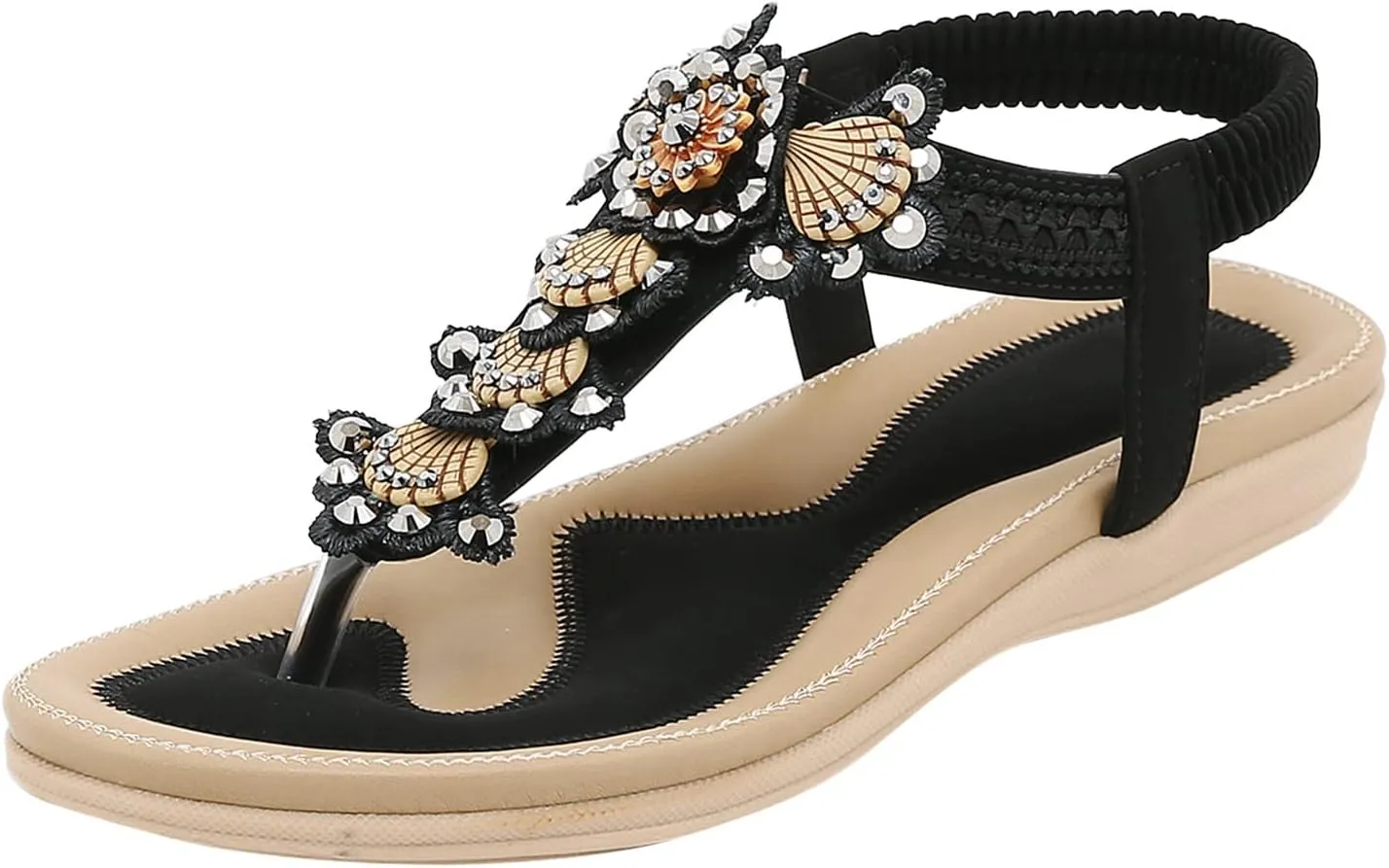 Womens Flip Flops Orthopedic Dress Shoes for Women Boots Walking Sandals Women Sandals Beach Shoes Women Wedge Heels