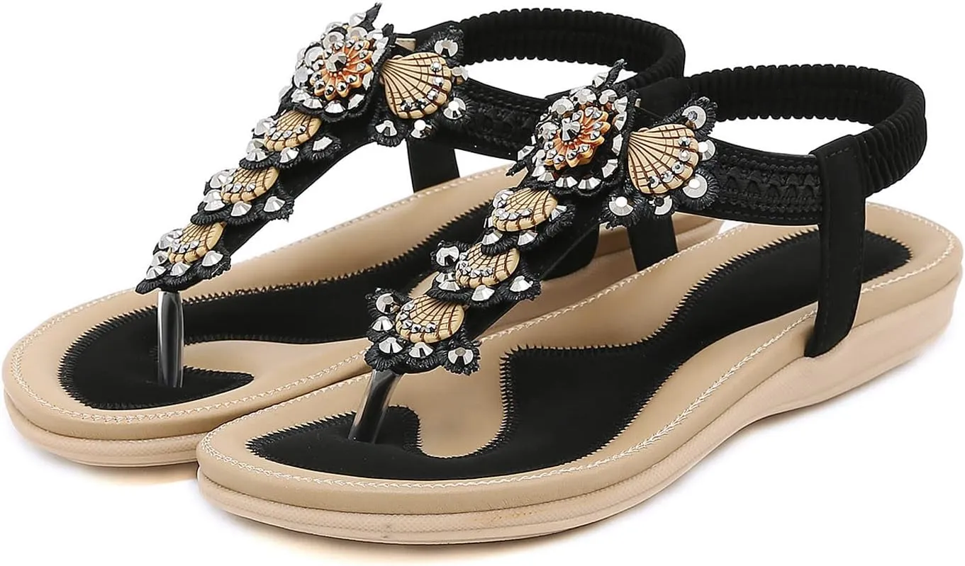 Womens Flip Flops Orthopedic Dress Shoes for Women Boots Walking Sandals Women Sandals Beach Shoes Women Wedge Heels