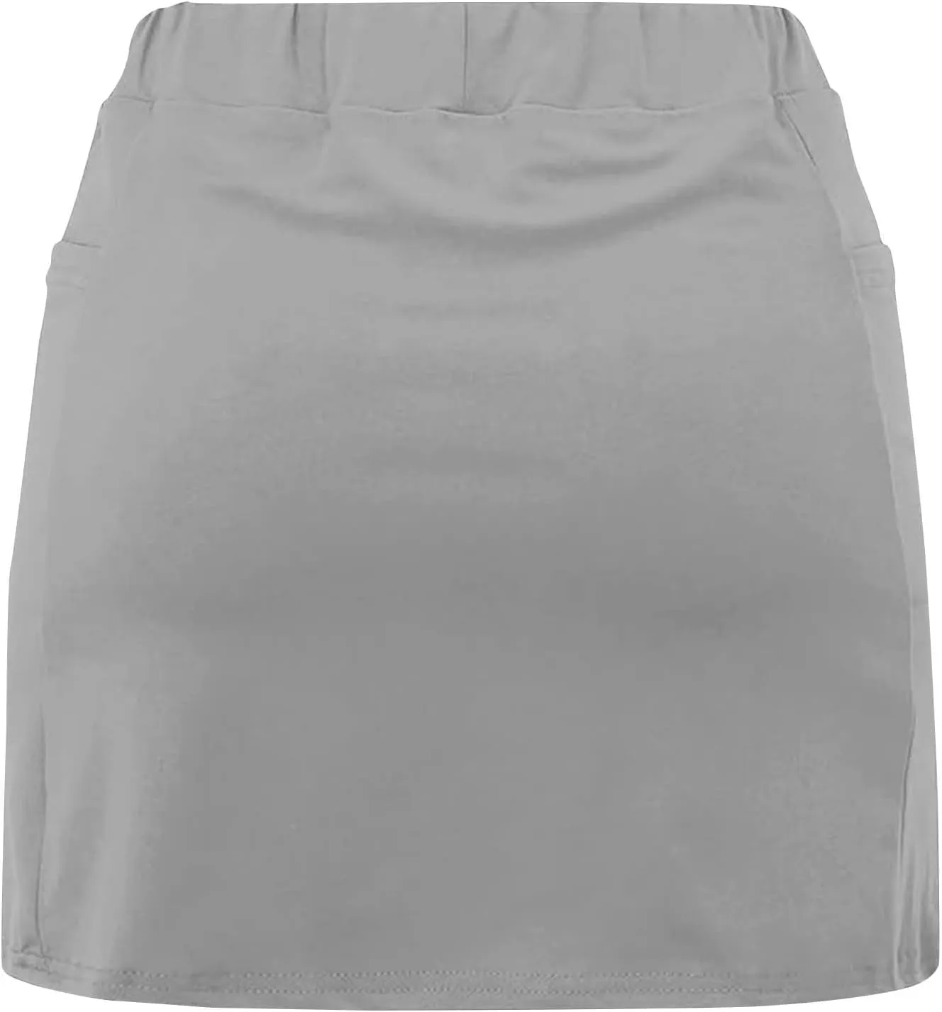 Womens Golf Skirts Sport Tennis Skort High Cut Basic Slim Thin Summer Fall Bodycon Pencil Mini Skirts with Inner Shorts