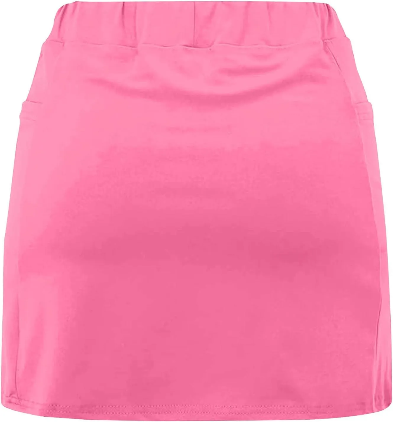 Womens Golf Skirts Sport Tennis Skort High Cut Basic Slim Thin Summer Fall Bodycon Pencil Mini Skirts with Inner Shorts