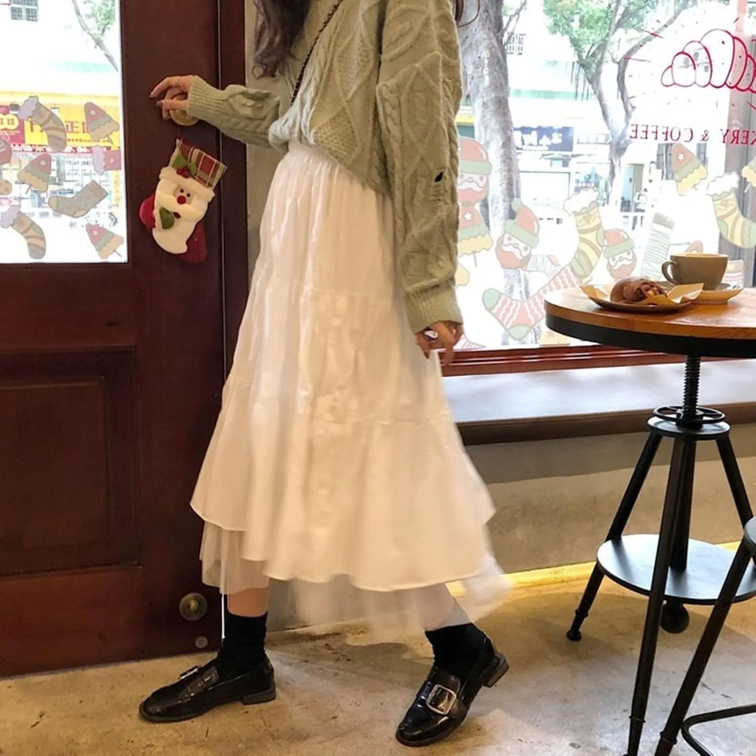 Women's Layered Tiered Skirt Summer Casual Elegant High Waisted Loose Flowy Long Skirts with Pockets 2025 Y2K