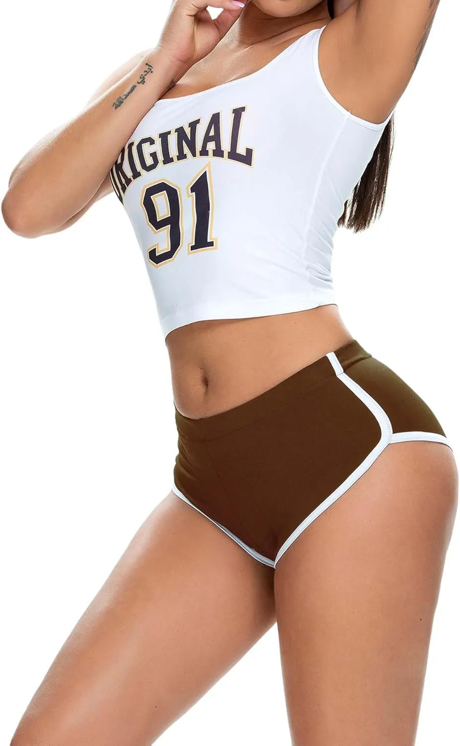 Women's Low Rise Dolphin Shorts Daisy Dukes Plus Running Workout Fitness Sport High Cut Yoga Booty Shorts